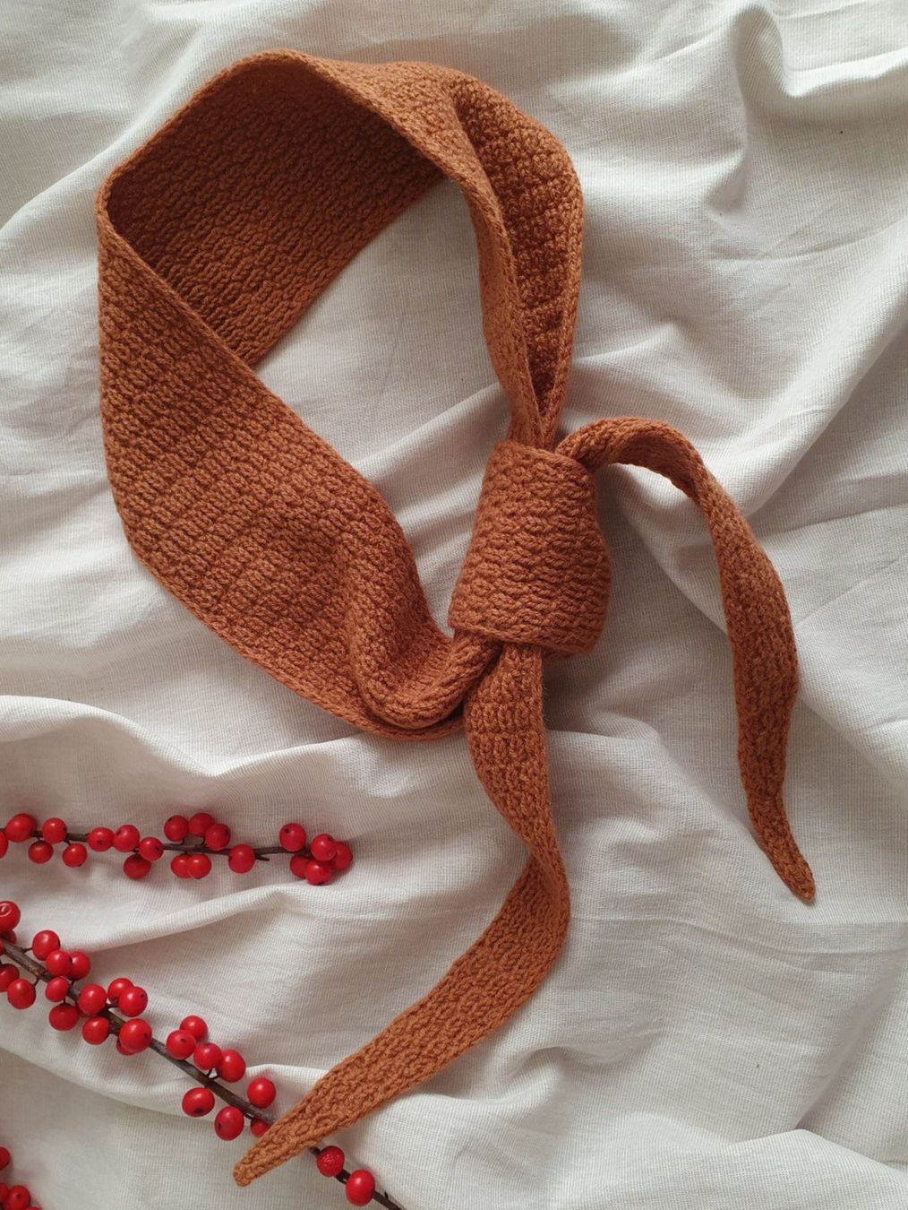 Foulard & Sciarpe: Mini scarf, Strickschal, Handgestrickt, Unikat, Geschenk – Nuovo e nell'imballaggio originale da Neunkirch venduto da Sandramay