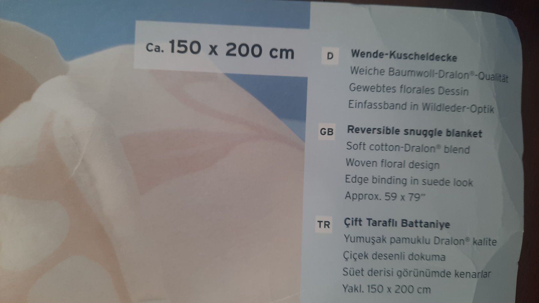Coperte: Wende Kuscheldecke; Doppelseitige Decke; 150x200 – Nuovo e nell'imballaggio originale da Herrliberg venduto da AlexandraBopp 3