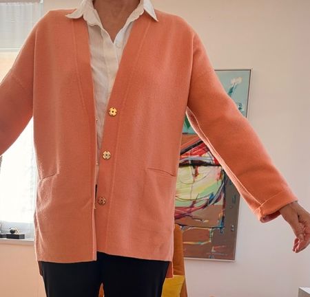 Cashmere Strickjacke, L