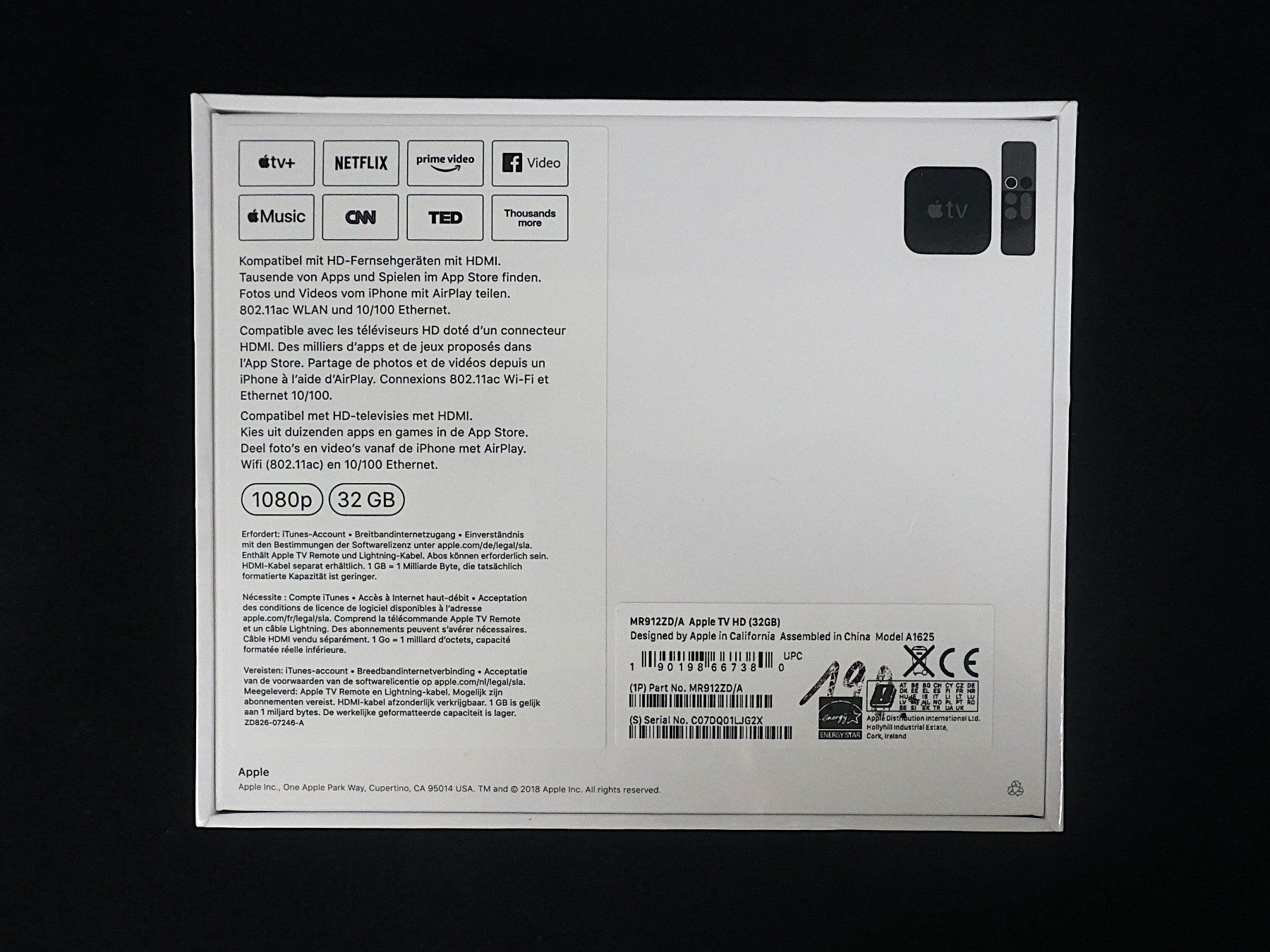 Apple Systèmes audio & multimédias: Apple TV HD – Neuf avec emballage d'origine à Pratteln par Restwert_Pratteln 2