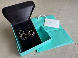 TIFFANY & CO PALOMA PICASSO GEHÄMMERTE 18 K GOLD OHRENRINGE