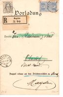 R-Brief Magden nach Oberdorf BL 1908
