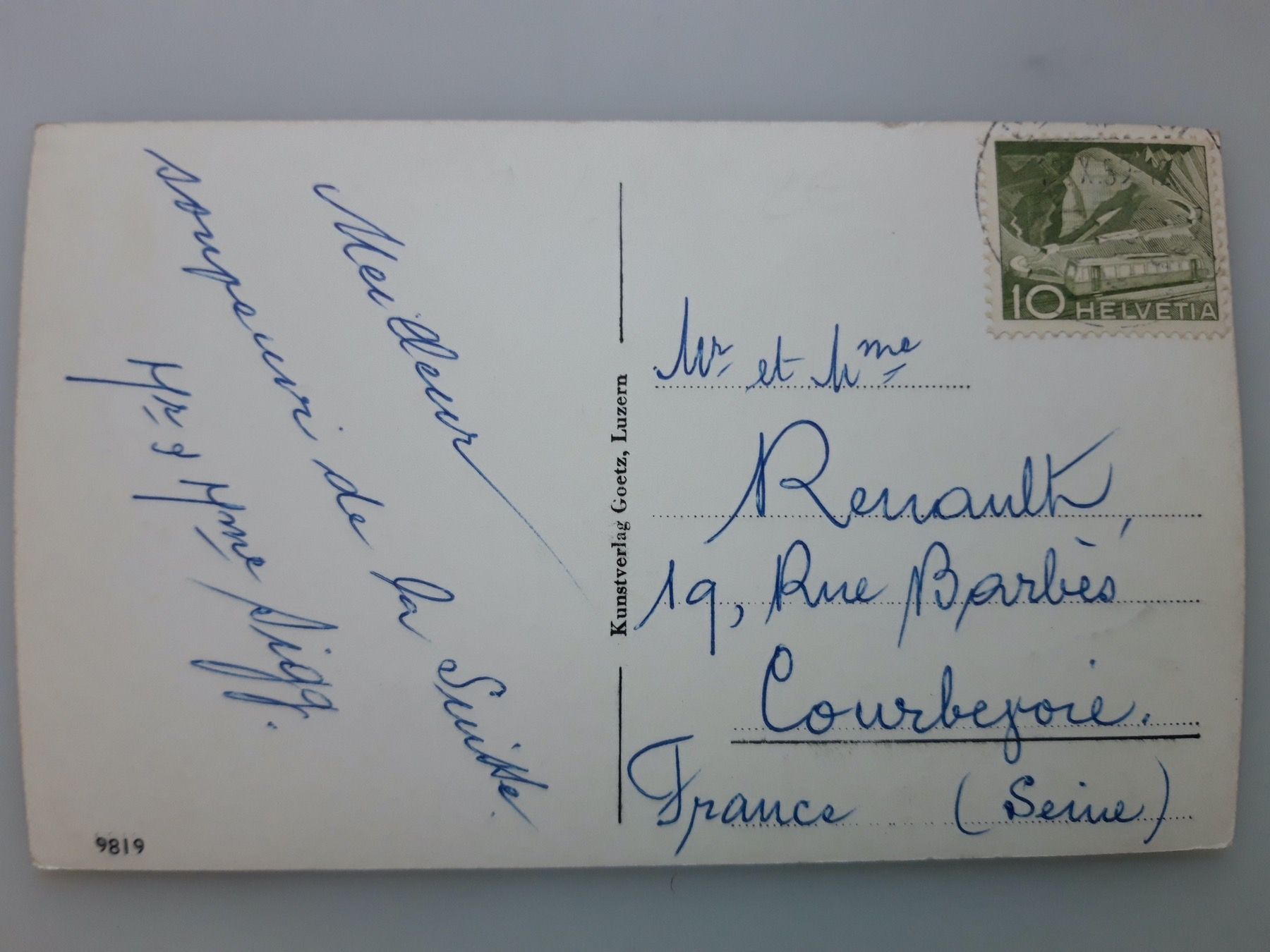 Cartoline postali: Rigi-Kulm mit Alpen Zahnradbahn – Usato da Sargans venduto da nicsam1815 1