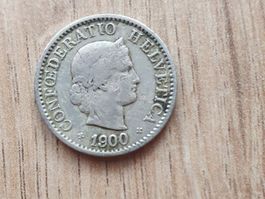 5 Rappen Münze 1900