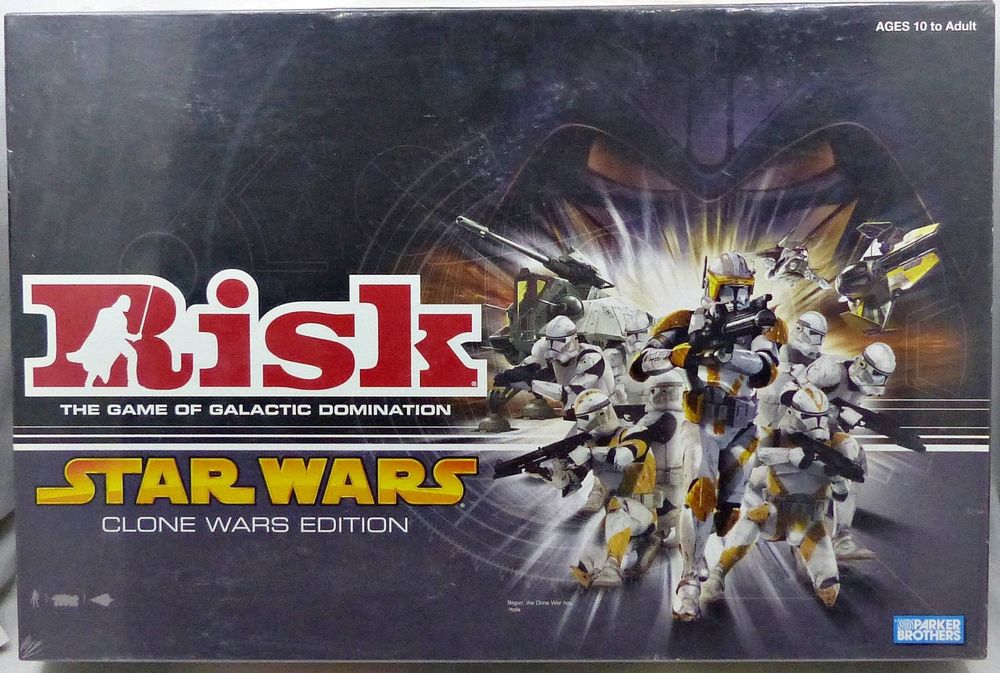 STAR WARS RISK RISIKO BOARD GAME CLONE WARS EDITION USA 2005 (Gebraucht ...