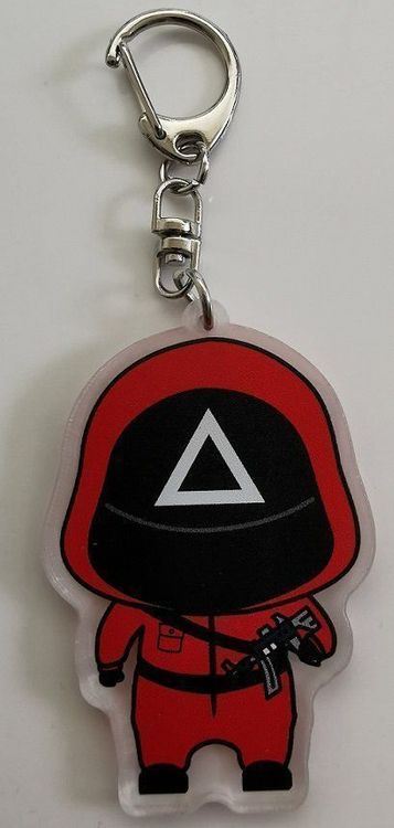 YISKY Squid Game Halskette - Koreanisches Volksspiel Anhänger Mit Schlüssel & Schwert