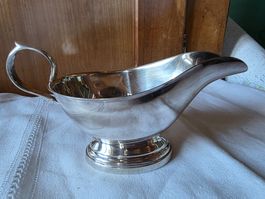 Metall Sauciere gepunzt evtl. Silber - Maison Ercois