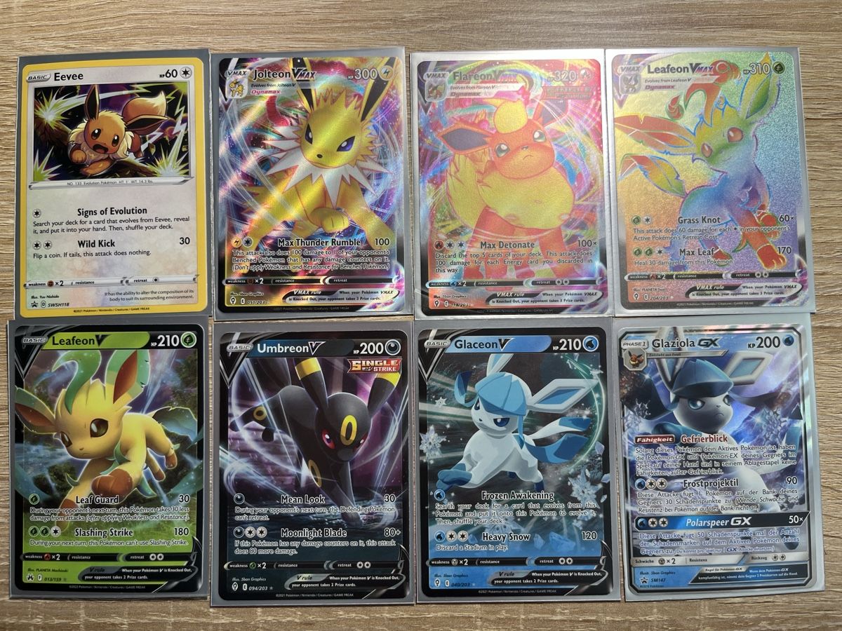 Pokémon Carte collezionabili: Pokémon Karten - some Eeveelutions – Usato da Bern venduto da Ermurais
