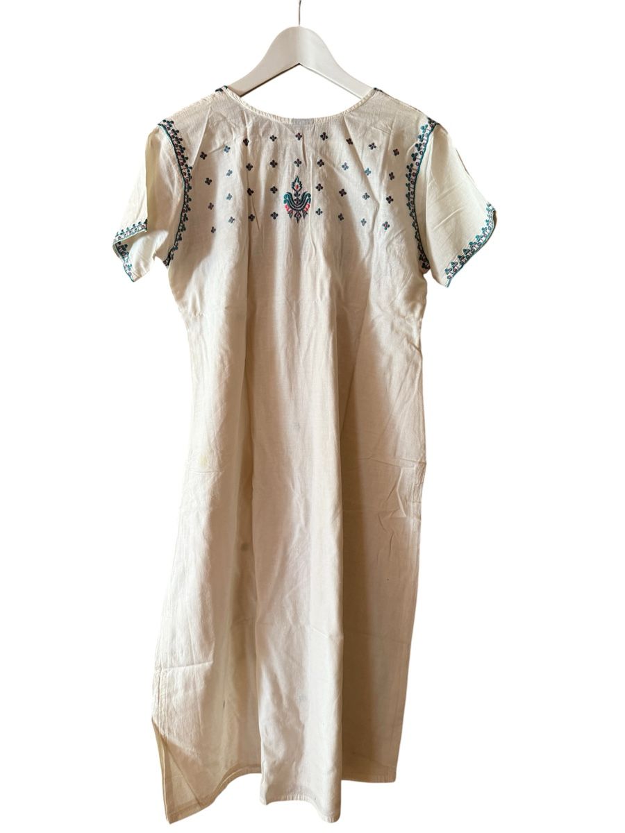 Tuniche: Kleid weiss bestickt - Grösse M – Usato da Kiental venduto da gali_72 1