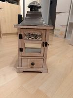 Laterne mit Schublade Dekoration Landhausstil Holz Metall