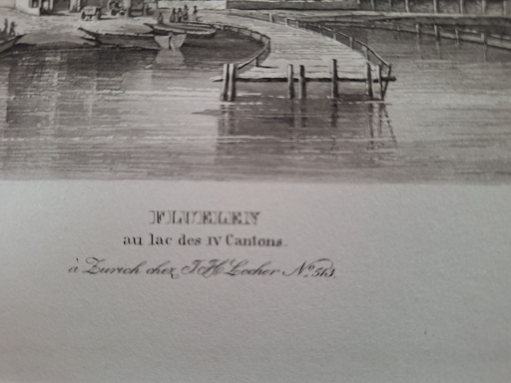 Incisioni: FLUELEN  LAC DES 4 CANTONS – Usato da Bevaix venduto da bohrap 2