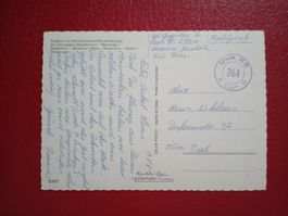 Feldpost Stempel Uem RS 264 auf AK Kanton Bern 1981