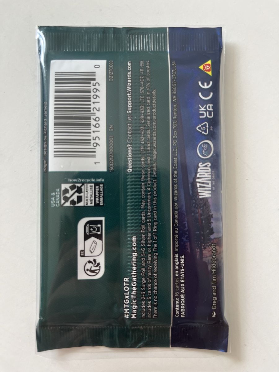 Magic The Gathering Sammelbilder & Trading cards: Magic The Gathering LotR Booster Pack Special Edition – Neu und originalverpackt aus Orvin von Sebastien151 1
