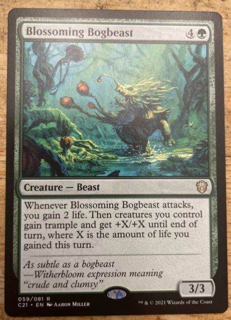 Magic The Gathering Carte collezionabili: Blossoming Bogbeast - MtG - EN – Usato da Bolligen venduto da Gurkenfeld