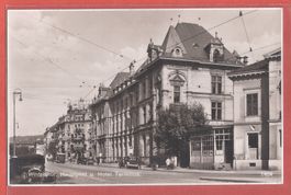 Winterthur - Oldtimer vor Hauptpost - Fotokarte 1934
