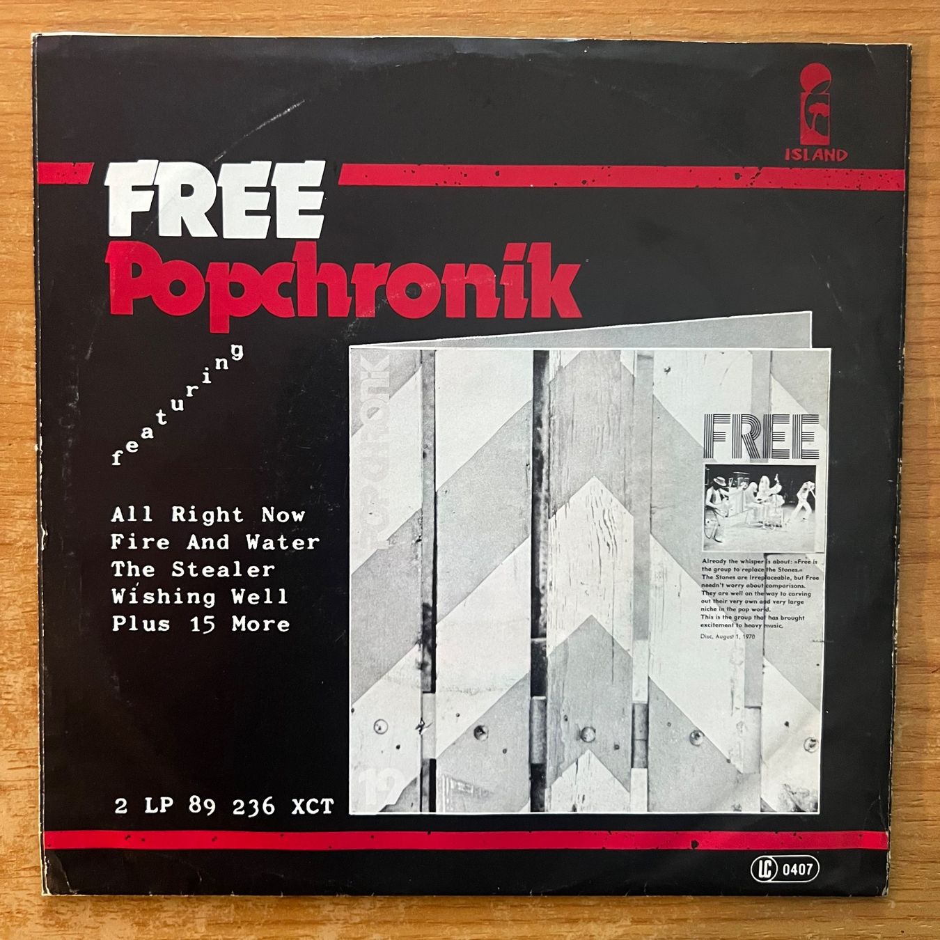 Vinyles: Free - All Right Now / D-Press. 1978 - Very nice Copy – D'occasion à Gais par soundcave57 1