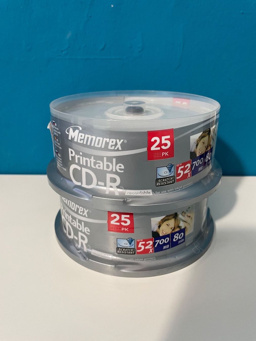 CD & DVD-Rohlinge: Memorex Printable CD-R  2Stk   25x – Neu und originalverpackt aus Agno von