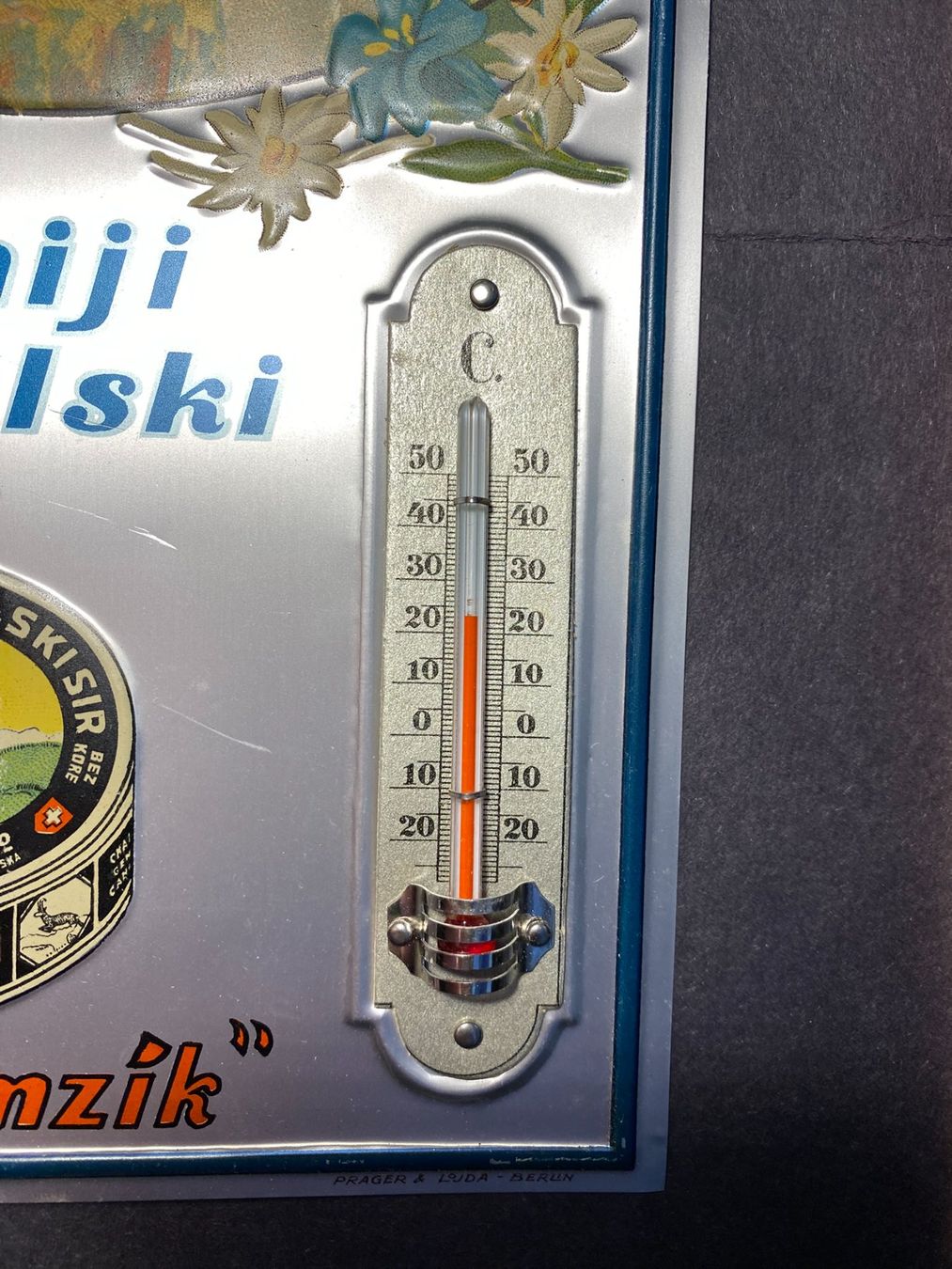 Insegne: Blechschild Emmentaler Thermometer Bühlmann Grosshöchstetten – Usato da Spiez venduto da Mlandcruiser 2