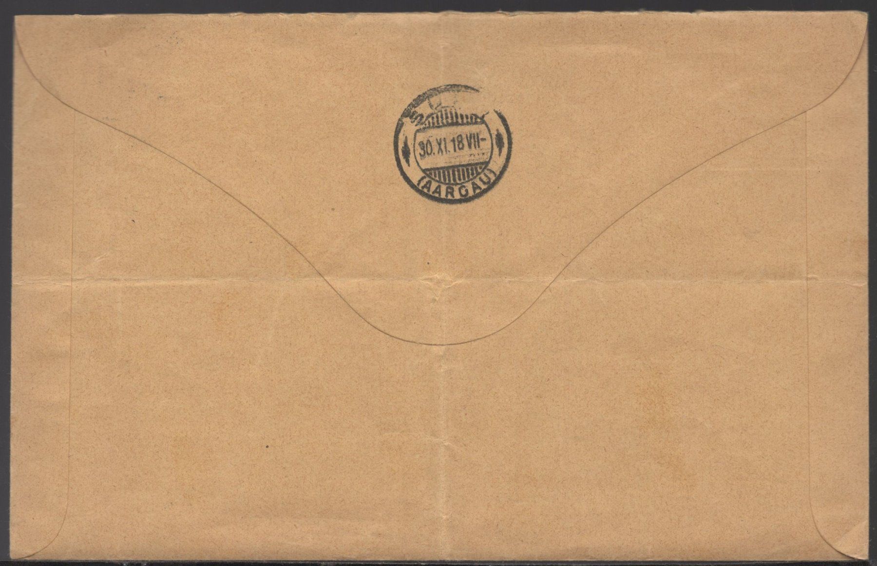 Tous les timbres: AARAU 29.XI.18  R - Brief – D'occasion à Aarau par kufi44 3