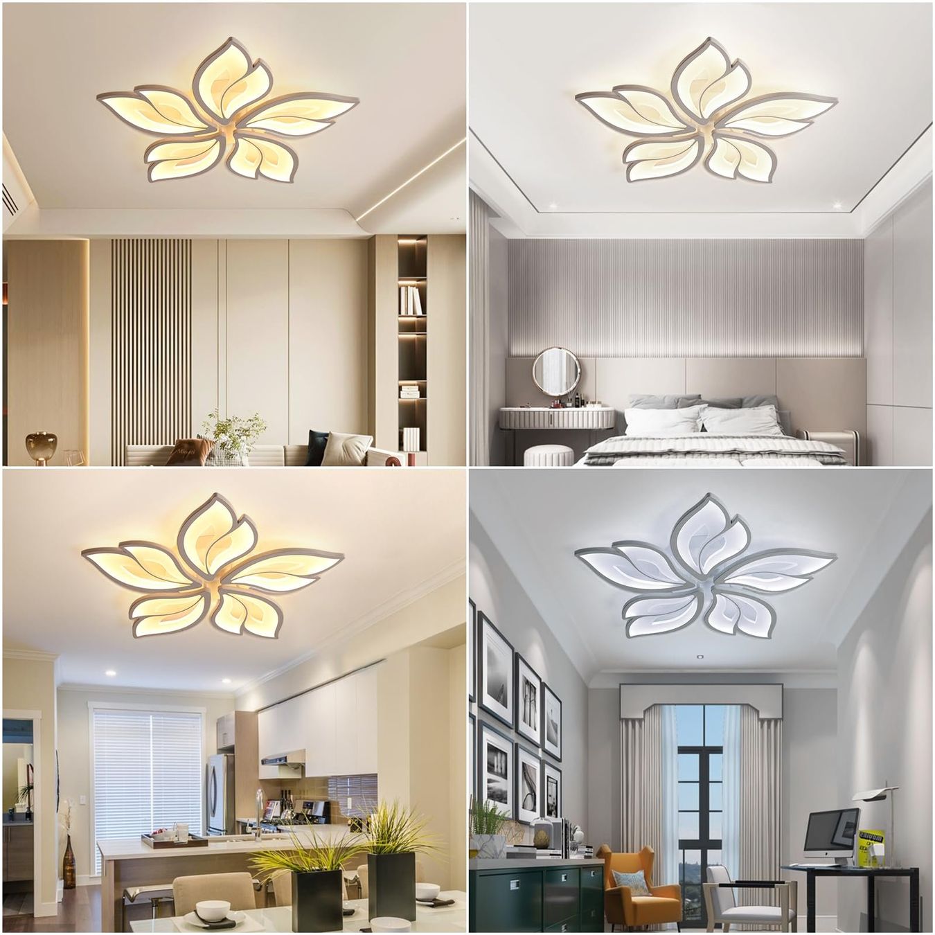 Lampadari & plafoniere: LED Deckenleuchte Deckenlampe dimmbar App Fernbedienung – Nuovo e nell'imballaggio originale da Basel venduto da EchoPeak 4