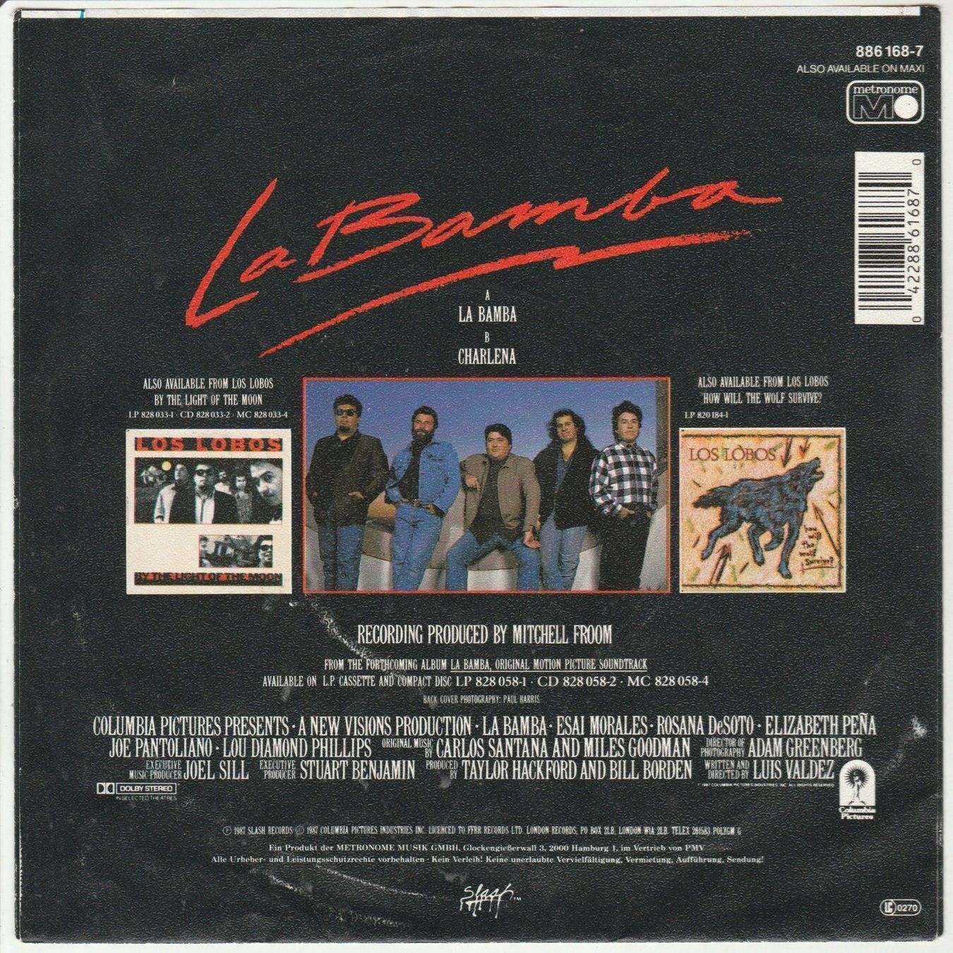 Schallplatten: Los Lobos - La Bamba 7" Vinyl 1987 – Gebraucht aus Tübach von JamesStone 1