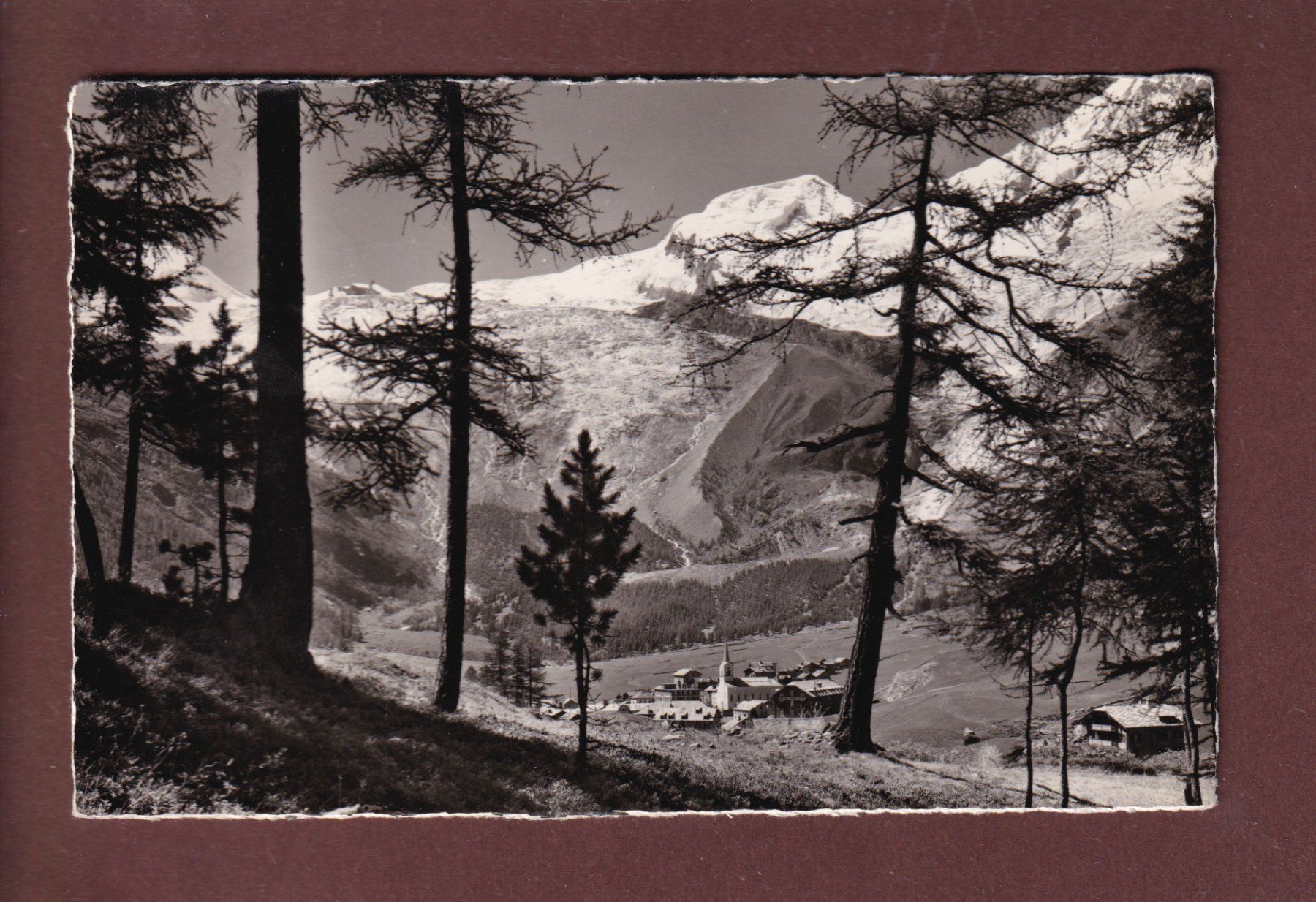 Cartoline postali: SAAS-FEE - Alphubel - 1951 – Usato da Pully venduto da nicecards