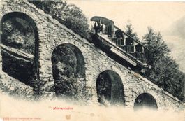 Mürren   BE  -   MÜRREN-BAHN  ( Drahtseilbahn )    ca. 1900