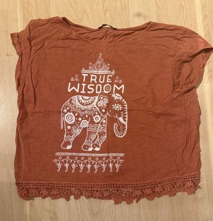 Damen T-Shirt mit Elefantenprint S
