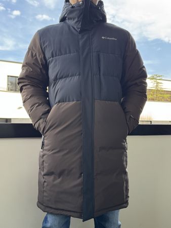 Columbia Winter Thermal Jacket Parka Brown Black Size L