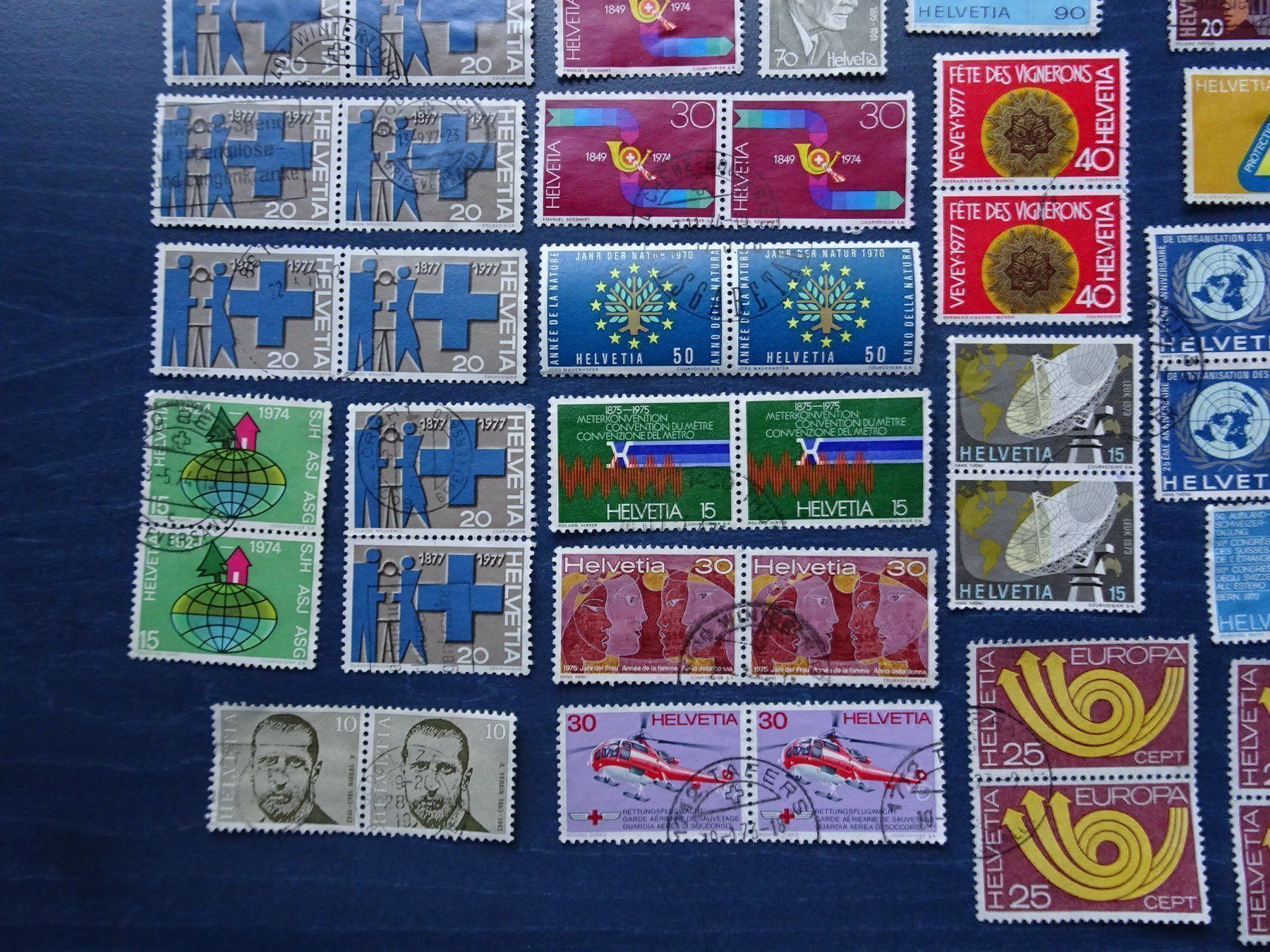 Tutti i francobolli: 1970-79 Div. 2er-Streiffen – Usato da Aadorf venduto da Chnorli-Furz 3