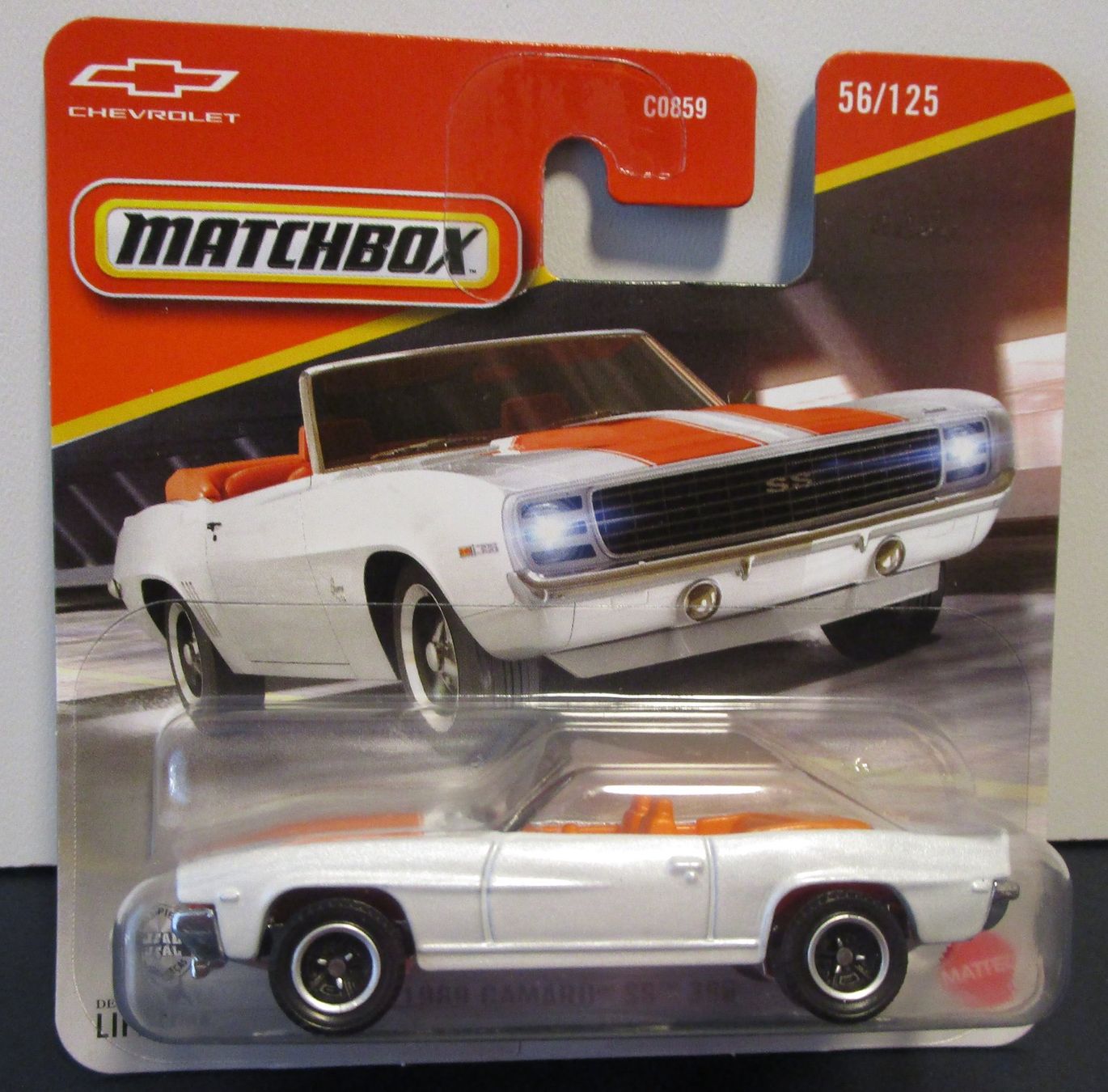 Matchbox Modellini d'auto: MATCHBOX 1969 CAMARO SS 396 - JHP18 – Nuovo e nell'imballaggio originale da Chêne-Bourg venduto da breno56