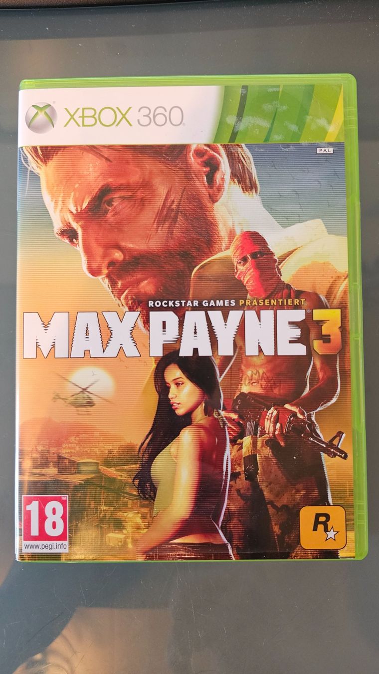 Spiele: MAX PAYNE 3 Xbox 360 Game Top Zustand – Gebraucht aus Koppigen von Kellerfundsachen
