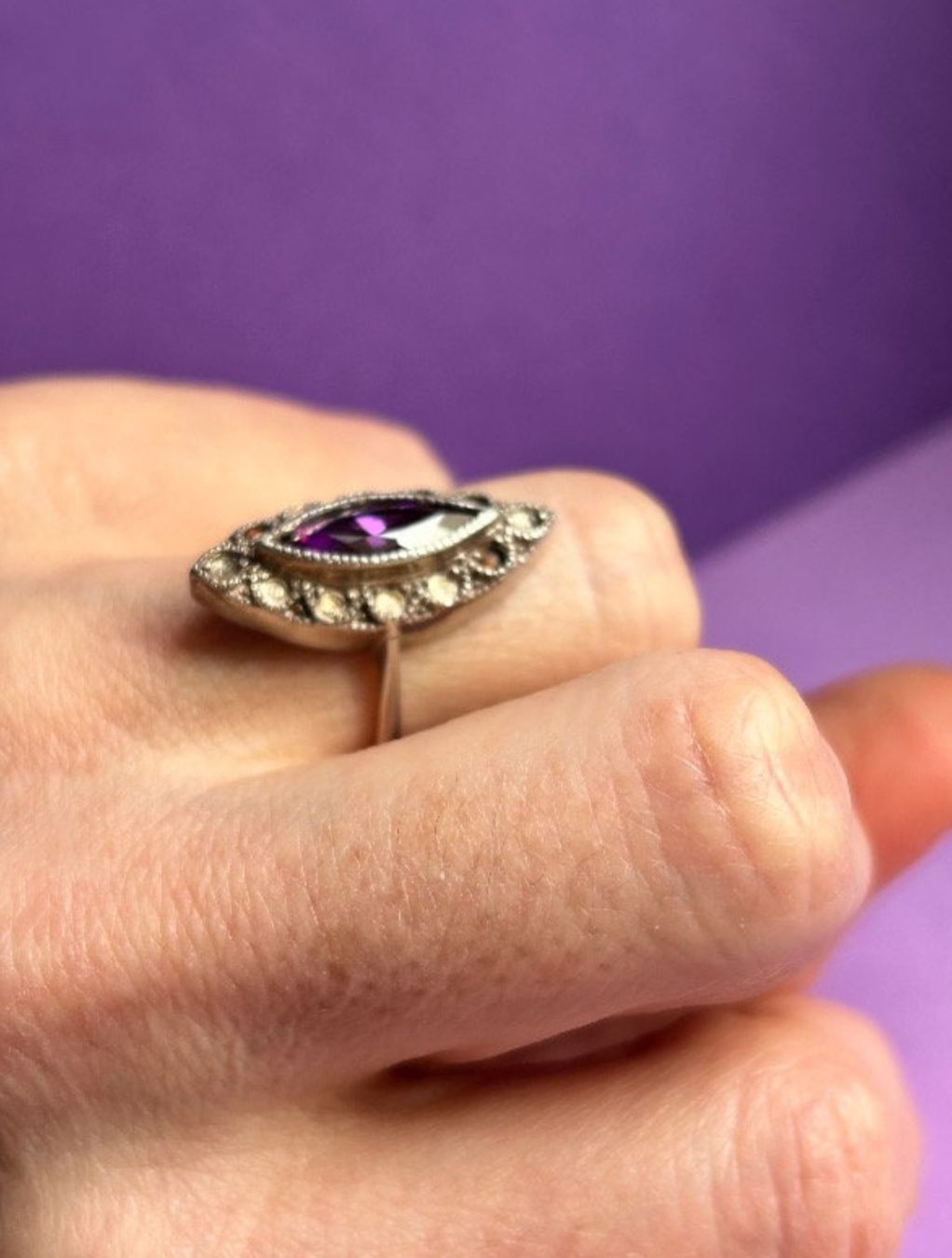 Anelli: Silberring violet eye (53) – Usato da Dittingen venduto da Bellevista 9