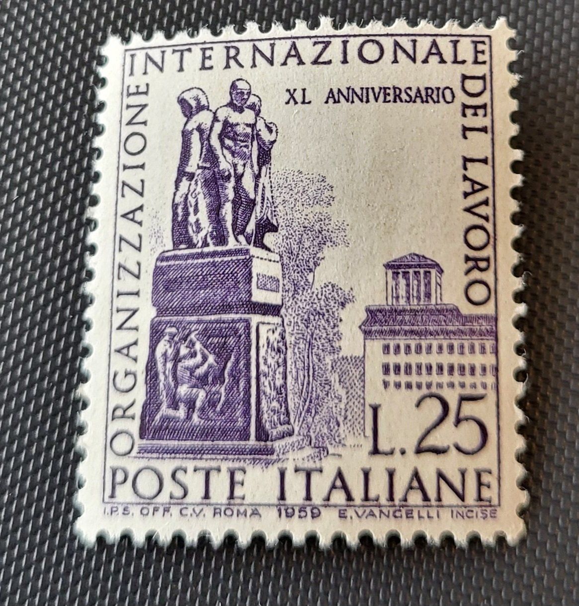 Tutti i francobolli: Italien 1959 briefmarke – Usato da St Gallen venduto da Stampsalshobby