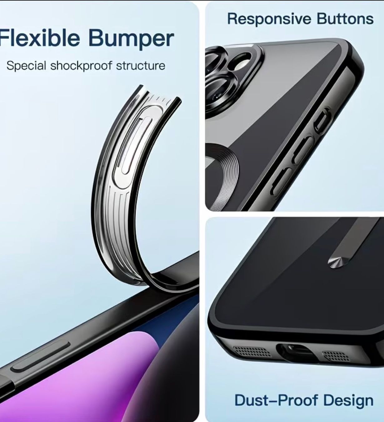 Cover & Protezioni schermo: iPhone 17 pro Hülle transparent schwarz – Nuovo e nell'imballaggio originale da Kehrsatz venduto da Matumbaaa 2