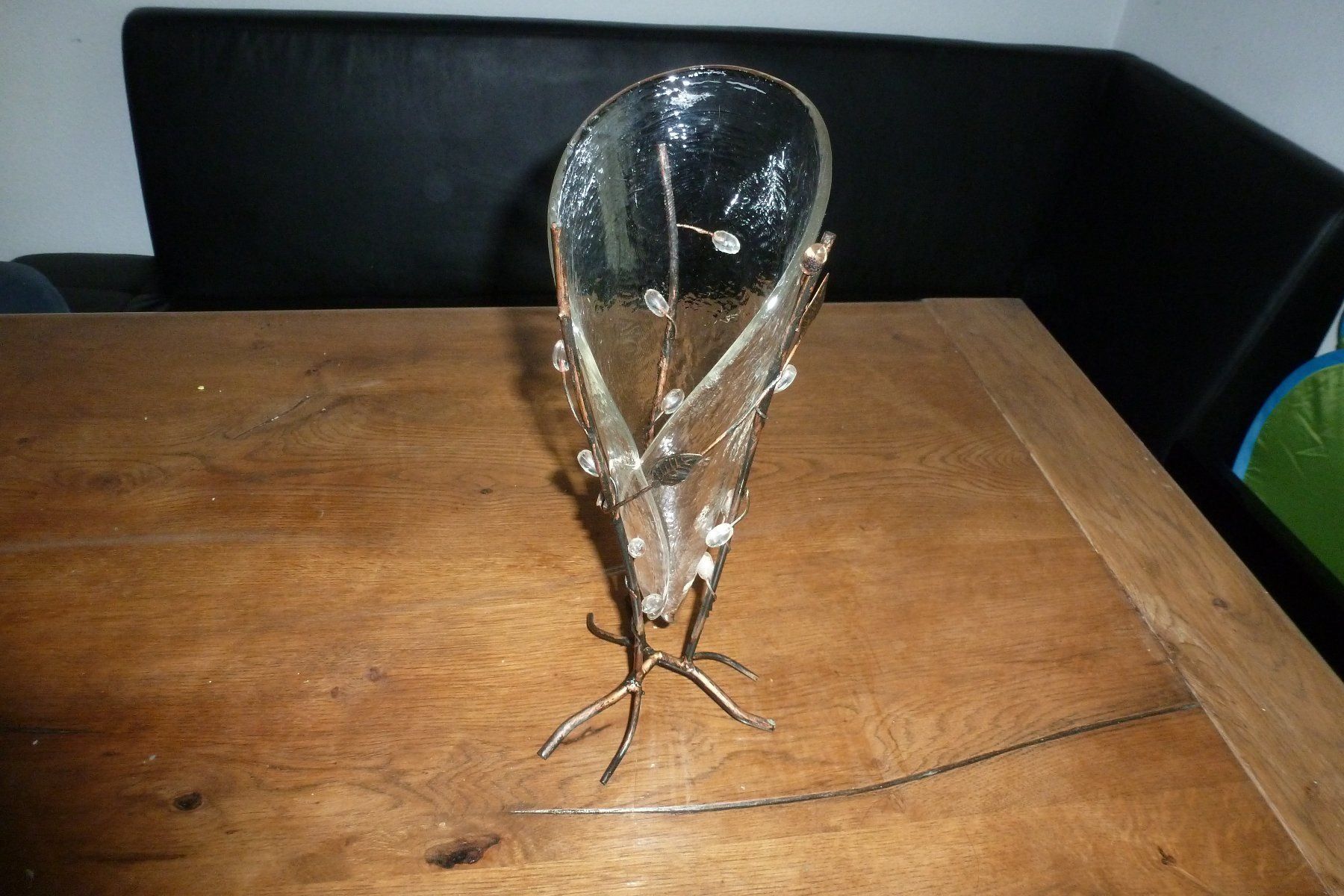 Vasi & Recipienti: Schöne vase aus glas/bronze oder messing – Usato da Emmen venduto da newdeal1970