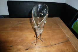 Schöne vase aus glas/bronze oder messing
