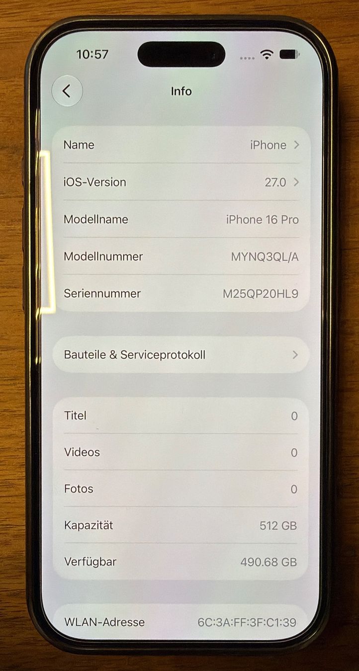 Apple Handys / Smartphones: Apple iPhone 16 Pro, 512GB, neuwertig – Gebraucht aus Dintikon von Ccado 3