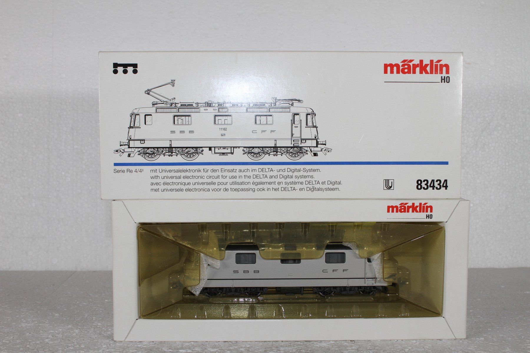 Märklin Modellini di ferrovie: Märklin 83434 SBB Re 4/4 delta-digital Techno – Usato da Triesen venduto da gleis8 7