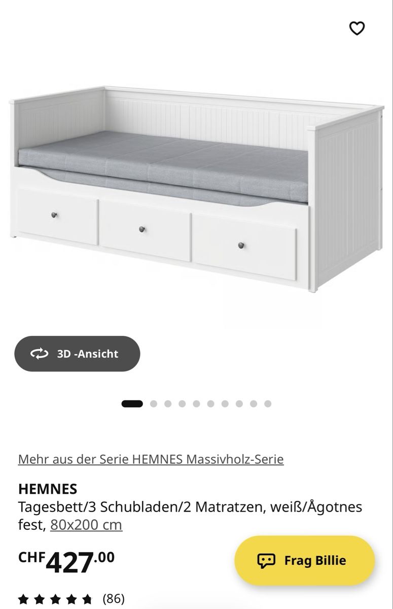 Divani: Ikea Hemnes Bettsofa in TOP Zustand! – Nuovo (secondo la descrizione) da Pfungen venduto da Originalitho 5