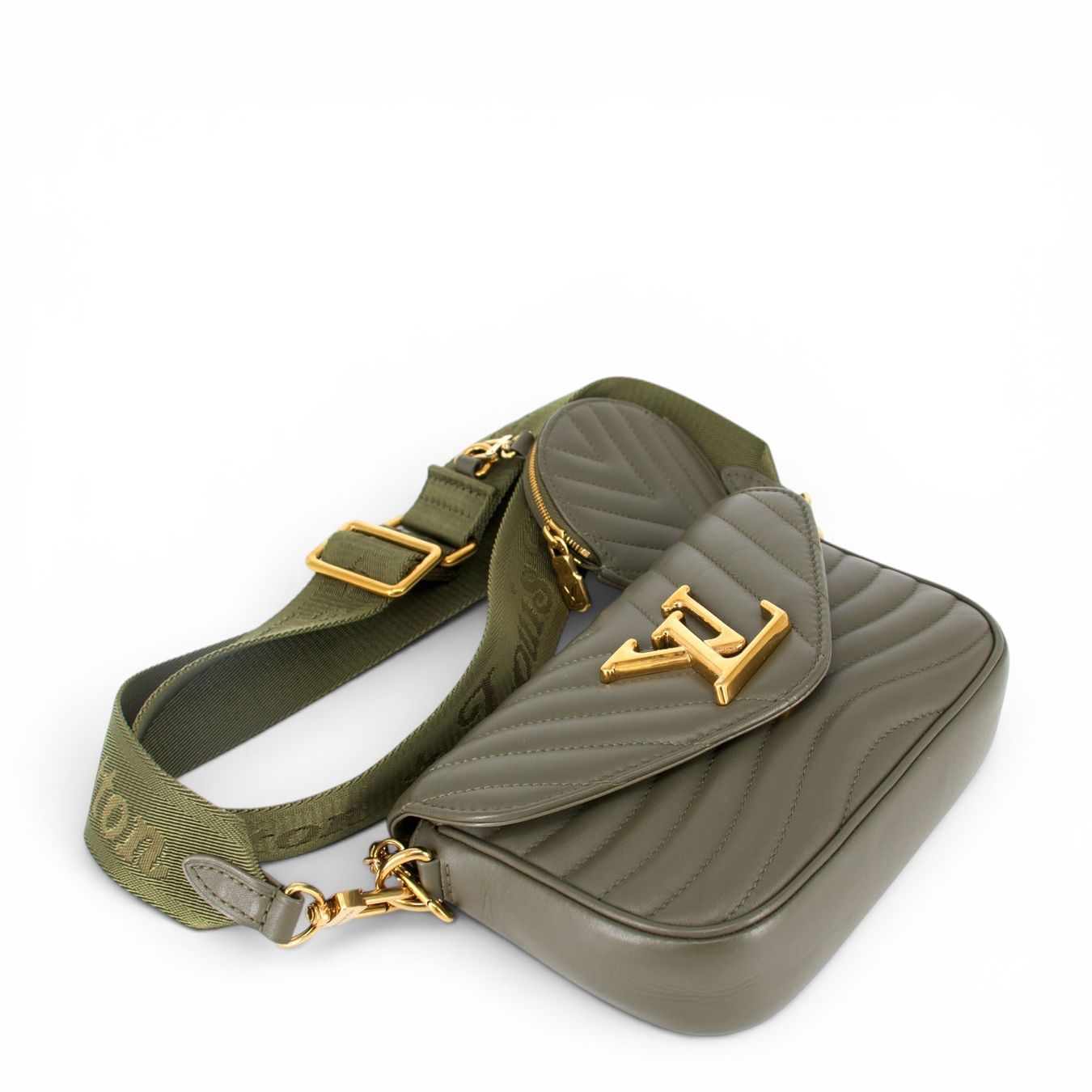 Louis Vuitton Borse da donna: Louis Vuitton New Wave Multi-Pochette khaki – Usato da Binningen venduto da Designerlabels 7