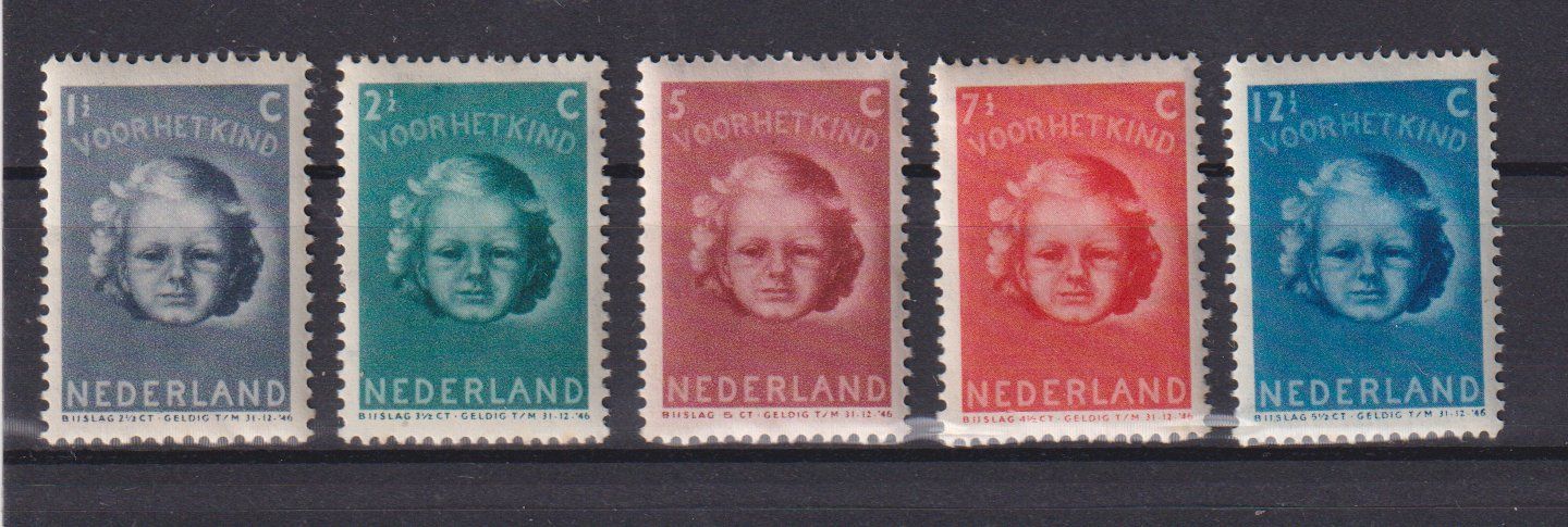 Tutti i francobolli: Serie Kinderhilfswerk Niederlande. 1945. Postfrisch. – Nuovo (secondo la descrizione) da Koblenz venduto da Boerse6