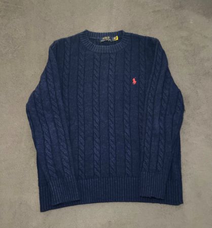 NEUER Polo Ralph Lauren Strickpullover mit Zopfmuster Gr. L