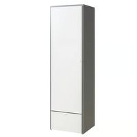 Prix reduit! Armoire-penderie IKEA VISTHUS gris/blanc