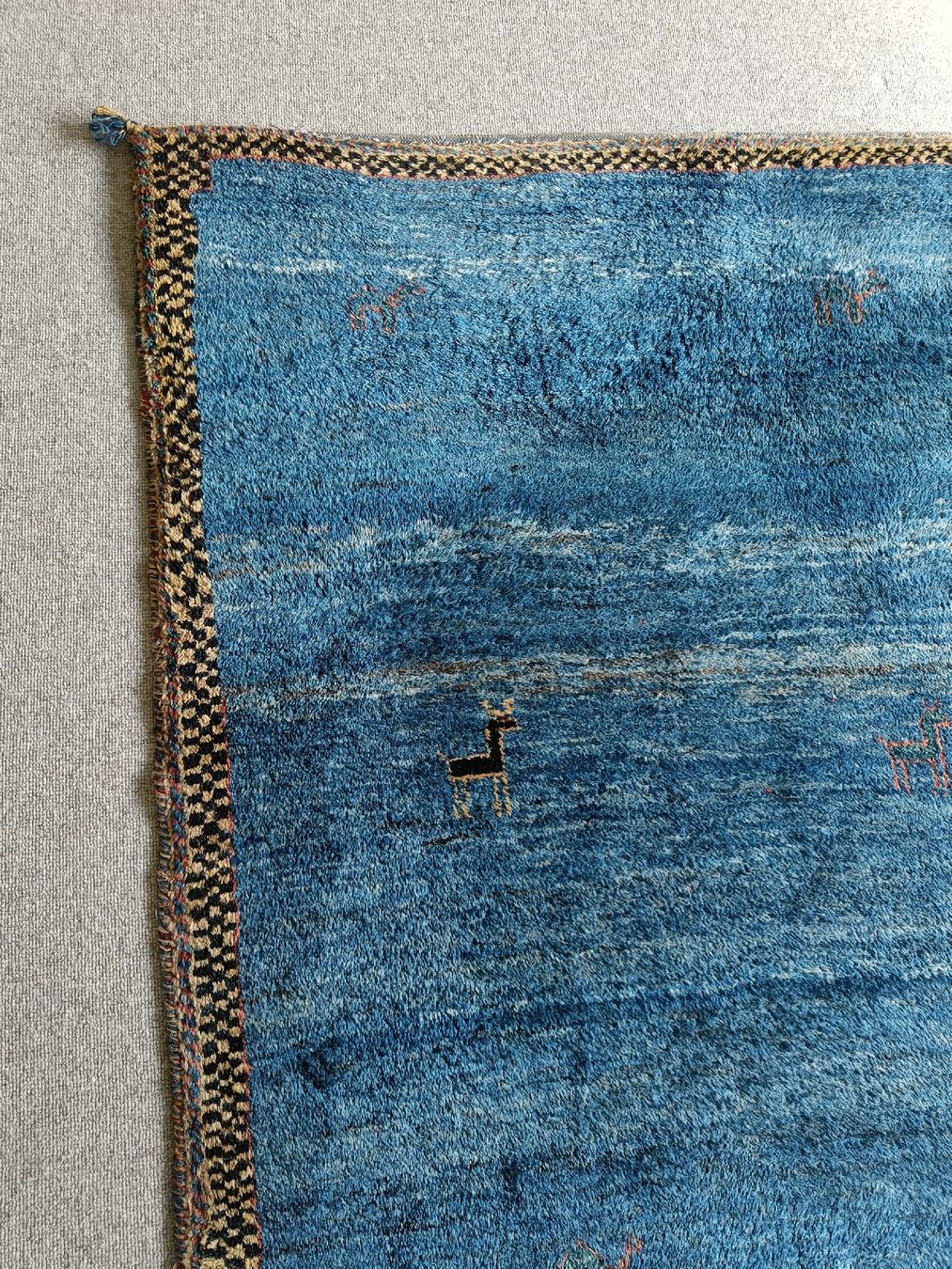 Gabbeh Tappeti: Blauer Perserteppich - Gabbeh Art - 168x165cm – Usato da Gümligen venduto da rol_k5w2 5