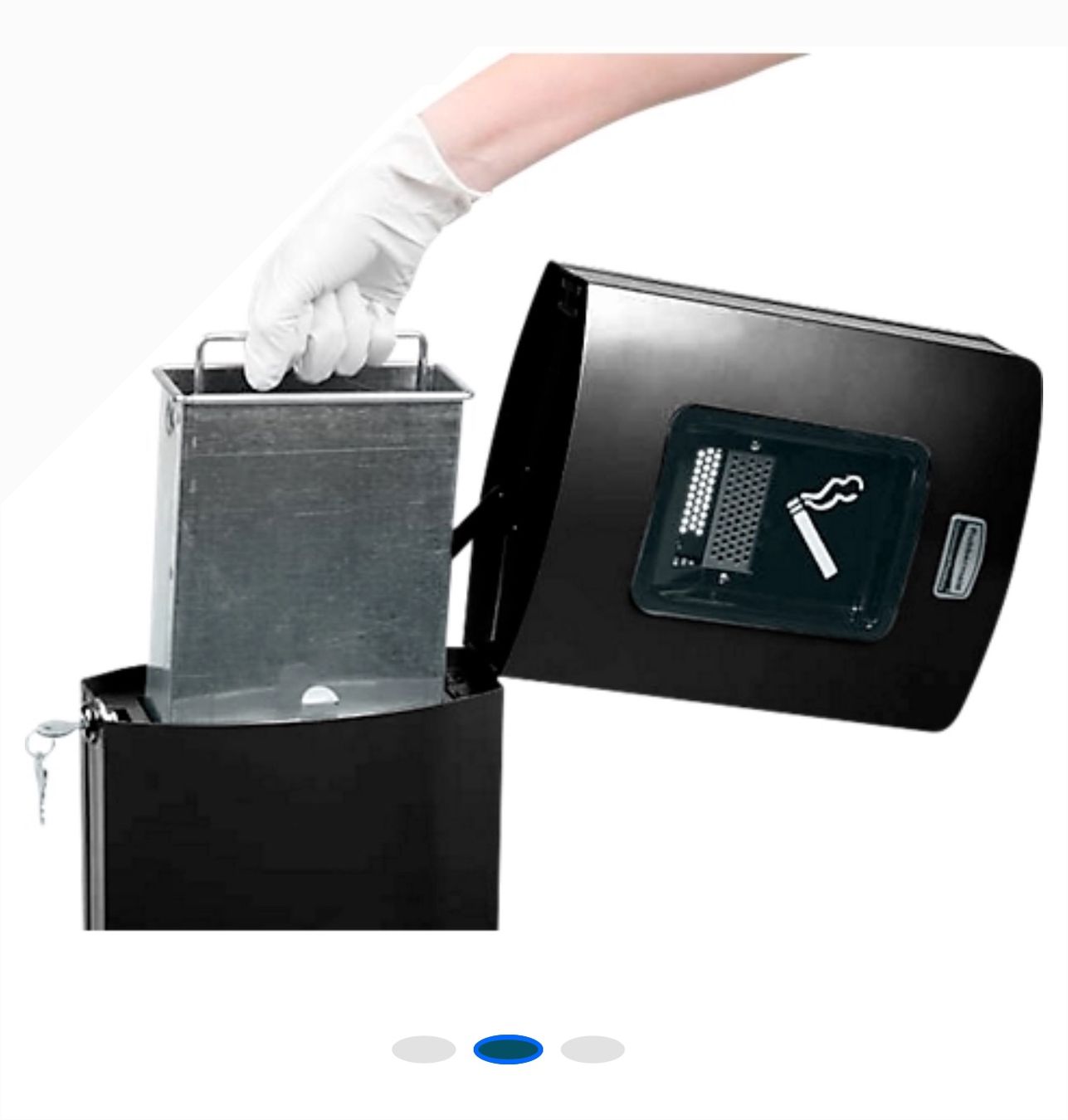 Aschenbecher: neuer Rubbermaid Standascher schwarz – Neu und originalverpackt aus Necker von liq24 1