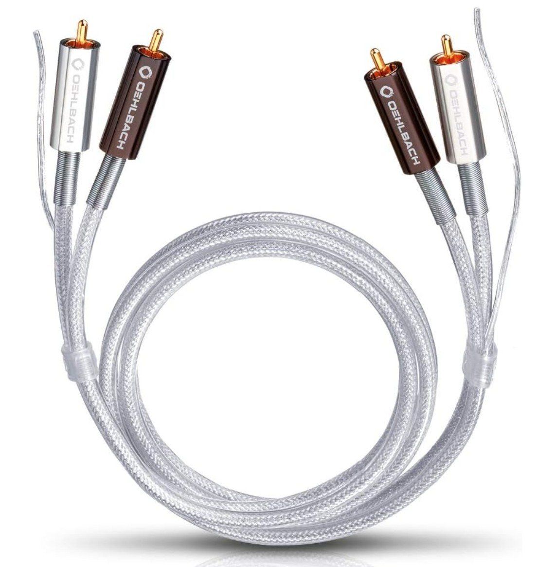 Oehlbach Cavi: Oehlbach Silver Express Plus Phono-Kabel, 2,0 m, mit Erdung, – Usato da Erlenbach ZH venduto da Max_Od