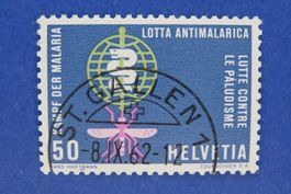 50Rp.Sondermarke Nr.388,1960 - Halbmond-Stempel ST.GALLEN