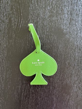 Kate Spade New York Taschenanhänger, Leder, Grün, Neuwertig