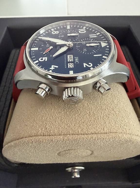 IWC Montres: IWC Pilot Chronograph 41 Blau – D'occasion à Zürich par timeio-swapwatch 4
